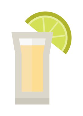 Lime drink vector illustration.
