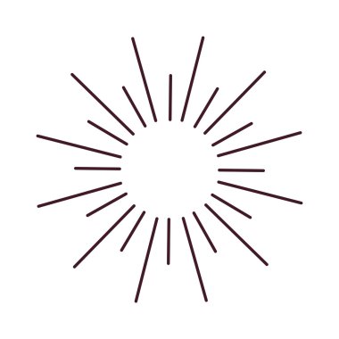 Soyut patlama ışınları güneş çizgileri illüstrasyon.