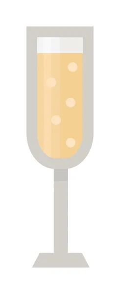 Glass of Champagne vector illustration. — Stock Vector