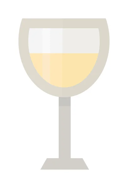 Glas av vin vektor illustration. — Stock vektor