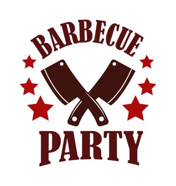 Barbekü vektör çizim.