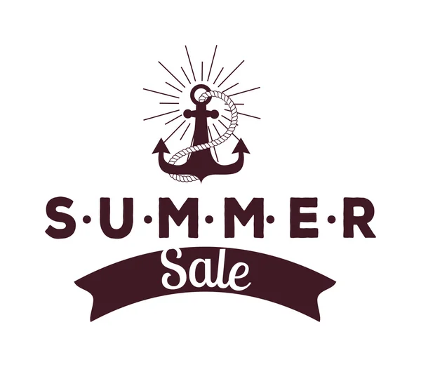 Ilustração do vetor do logotipo da venda de verão — Vetor de Stock