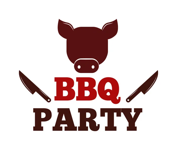 BBQ vector ilustración conjunto — Vector de stock