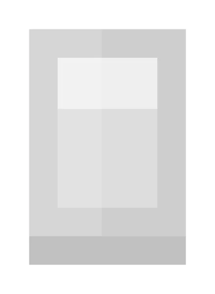 Illustrazione vettoriale tazza di vetro vuota . — Vettoriale Stock