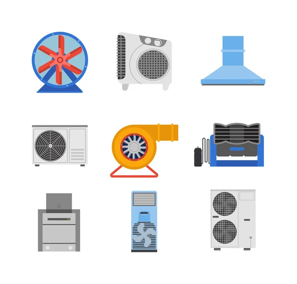 Ilustración del vector del ventilador industrial . — Archivo Imágenes Vectoriales