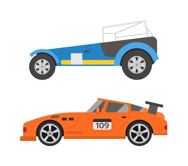 Retro sport car vector. — Stock Vector