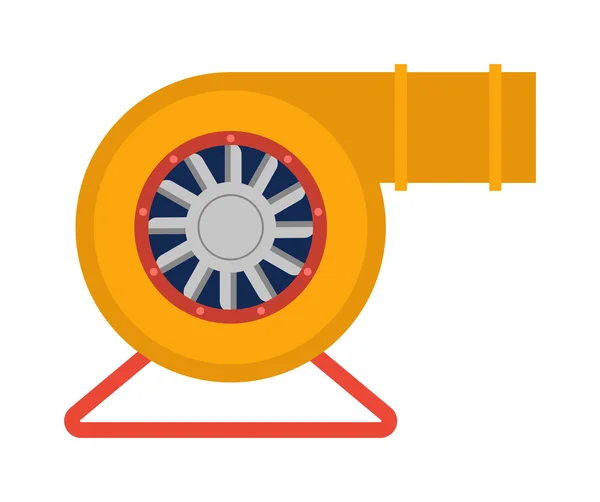 Ilustración del vector del ventilador industrial . — Vector de stock