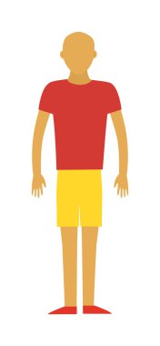 Sağlıklı inşa güçlü spor adam siluet