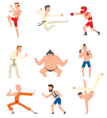 Savaşçı insanlar kümesi vektör.