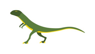 Çizgi film dinozor vektör çizim.