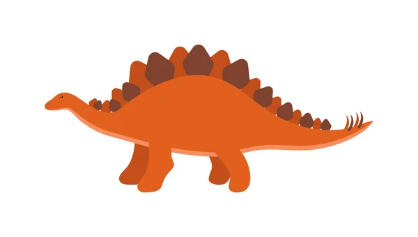 Dibujos animados dinosaurio vector ilustración . — Vector de stock