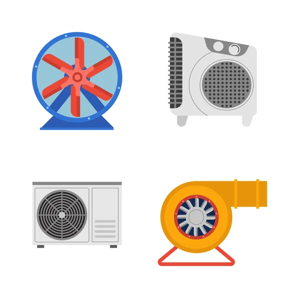 Ilustración del vector del ventilador industrial . — Archivo Imágenes Vectoriales