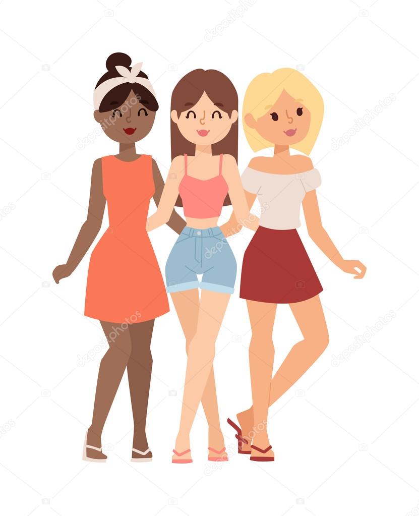 Gossip Girls Vector Illustration Vector Image By C Adekvat Vector Stock