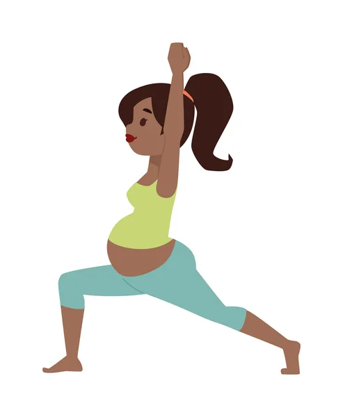 孕妇特征向量运动 — 图库矢量图片
