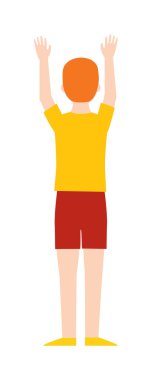 Adam ellerini vektör çizim.