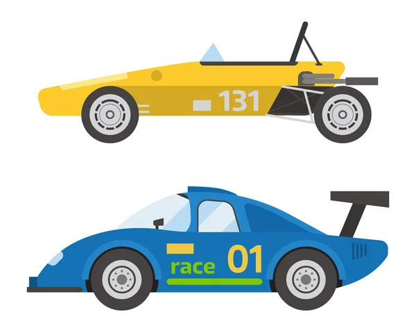 Retro deporte coche vector . — Vector de stock