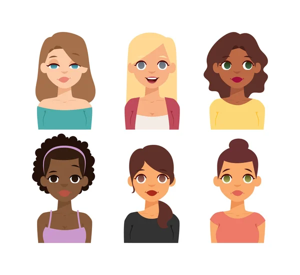 Woman nationality race vector illustration. — Stock Vector