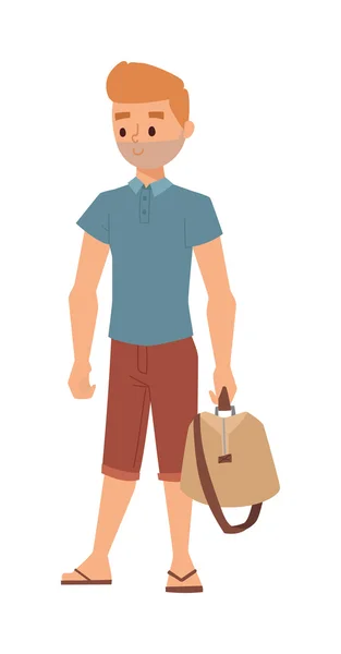 Hipster boy vector illustration. — Stock Vector