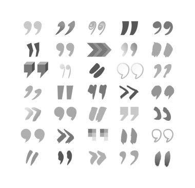 Teklif işareti vektör seti.