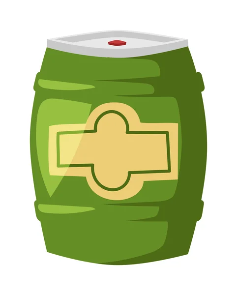 Illustration vectorielle du tonneau de bière . — Image vectorielle