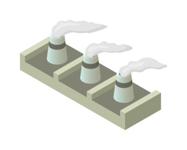 izometrik inşa vektör çizimi