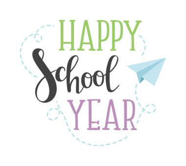 Geri okul metin vektör