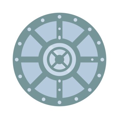 Banka güvenli kapı izole vektör