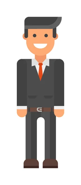 Business Man εικονίδιο σιλουέτα γραφείο άνθρωποι διάνυσμα — Διανυσματικό Αρχείο