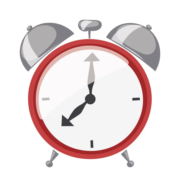 Reloj reloj alarma vector — Vector de stock