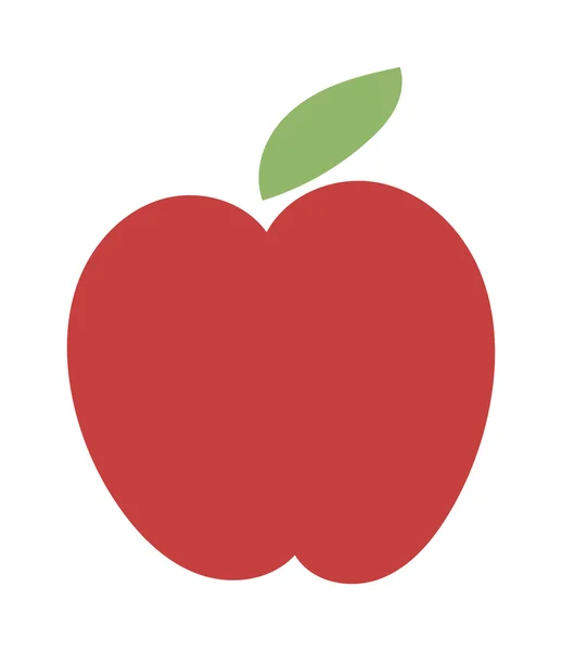 Icona mela rossa fresca — Vettoriale Stock