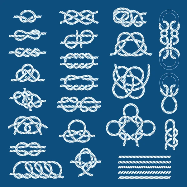 Knots sea vector set — Stock Vector