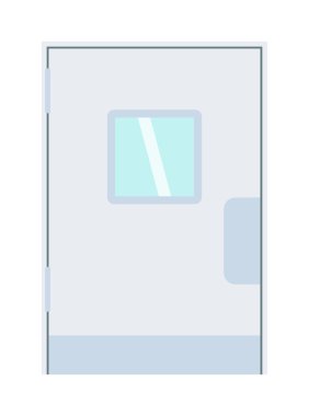 İzole kapı vektör çizim.