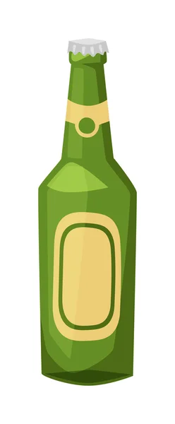 Vektorová ilustrace láhve piva. — Stockový vektor