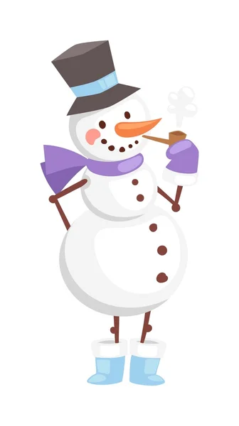Seriefiguren snögubbe — Stock vektor