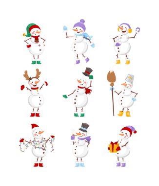 Çizgi film kardan adam karakteri