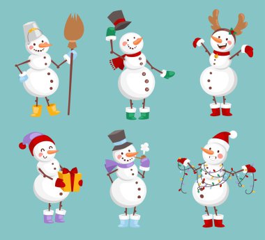 Çizgi film kardan adam karakteri