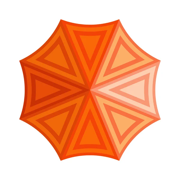 Umbrella top vew vector illustration. — Stock Vector