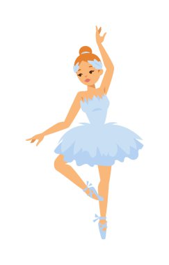 Balerin dansçı vektör kız