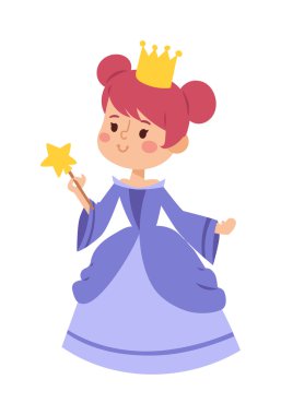 Prenses vektör karakter izole