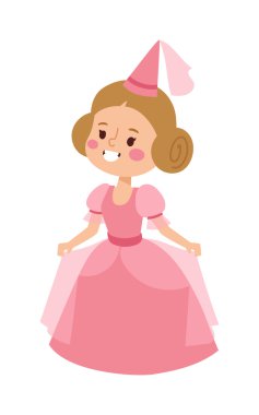 Prenses vektör karakter izole