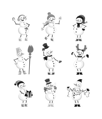 Çizgi film kardan adam karakteri