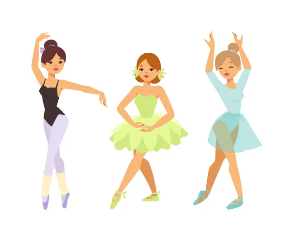 Балерини дівчата танцюрист вектор — стоковий вектор
