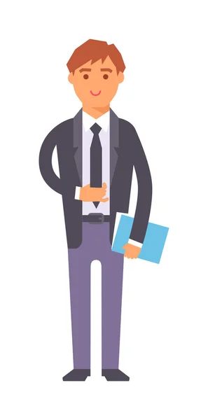 Hombre de negocios silueta vector — Vector de stock