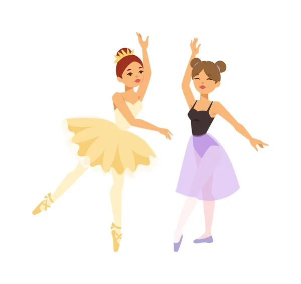 Μπαλαρίνα χορευτής διάνυσμα κορίτσι — Διανυσματικό Αρχείο