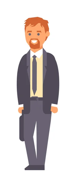 Hombre de negocios silueta vector — Vector de stock