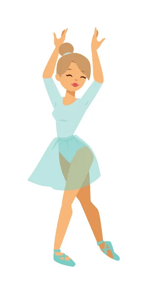 Ballerina dancer vector girl — Stock Vector