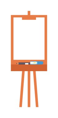 Şövale sanat kurulu vektör