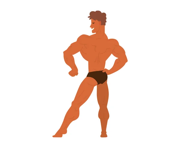 Gym fitness bodybuilder man — Stock Vector