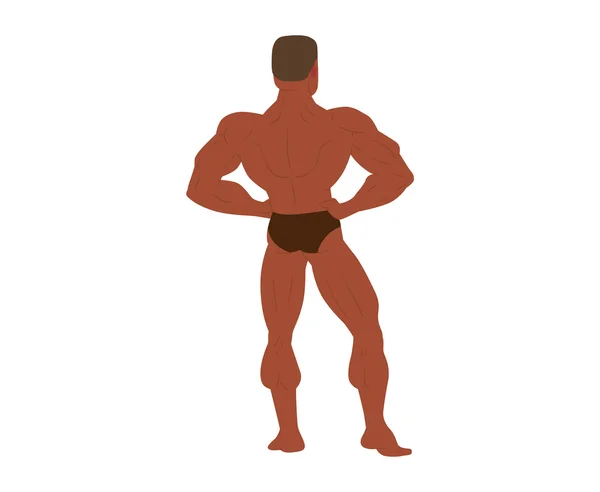 Gimnasio fitness culturista hombre — Vector de stock