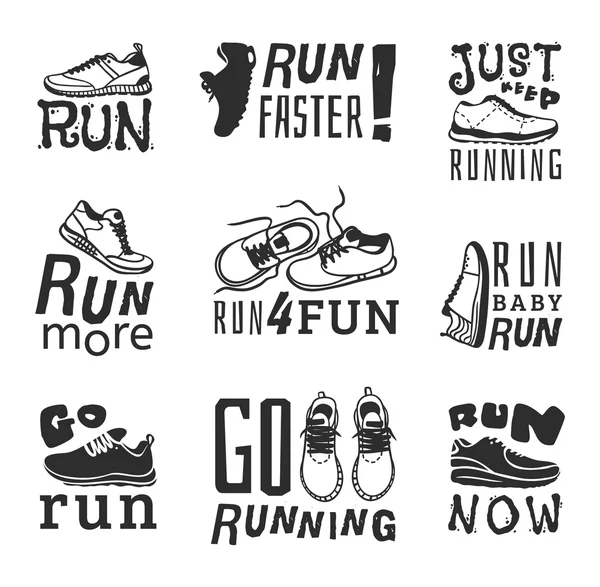 Run sport motivation vector — Stock Vector